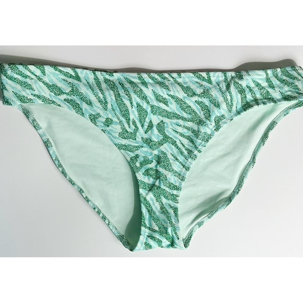 Aerie • NWT Green Blue Zebra Stripe Bikini Bottom